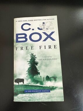 C. J. Box "Free Fire" Paperback Book - Green/White Cover